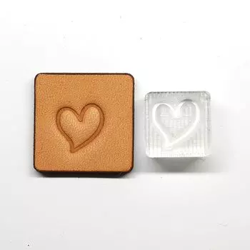 [Stamp Freak] акриловый штамп AS008 сердце Любовь кожаное ремесло (L размер)