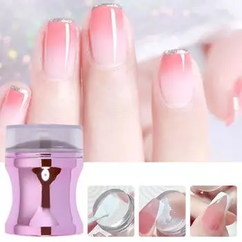 Стампер для ногтей, многофункциональный, с прозрачной текстурой, легкий, с красивым узором, штамп для дизайна ногтей для маникюра