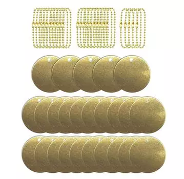 Stamping Blanks Round Discs Sturdy Brass Round Blank Discs Pendant for Professional Jewelry Makers and Hobbyists B