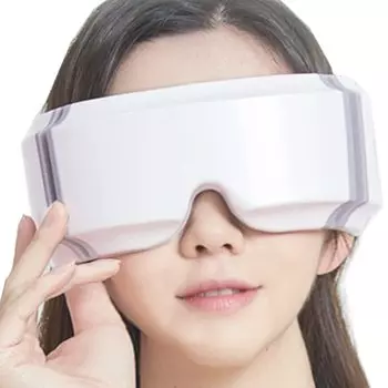 stan Eye Eye Beauty Eye Tired Eye Tired Eye Temple Cordless Relaxing Gift Warmer, Care, Care, Goods, Relaxation, Device, Rechargeable, Foldable, белый