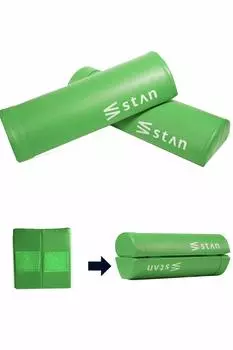 stan Stretching Pole Foam Roller Полурастягивающийся ролик, который можно использовать как полукруг или как йога [2-сторонний шест] (зеленый) зелёный