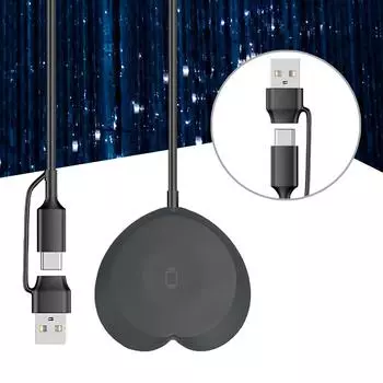 Станция беспроводной зарядки для часов-телефона Магнитный зарядный кабель USB TypeC Зарядное устройство 2-в-1 B