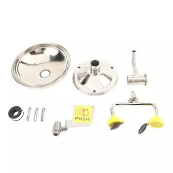 Станция для промывки глаз с насадкой и ручкой из нержавеющей стали 304, аварийный промыватель глаз для Factor