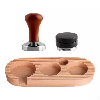 Станция для темперирования эспрессо из 3 предметов с темпером для кофе, нескользящая, для бара, магазина, кухни, 51mm