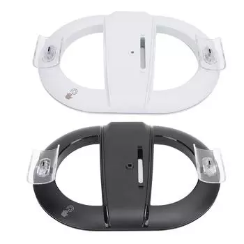 Станция для тонкой консоли с диском и цифровой RGB подсветкой, вертикальная подставка для игровой консоли с управлением игрой White