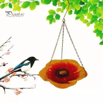 Станция поения пчел с ярким цветочным дизайном. Стабильная подвесная кормушка. Ветрозащитные кормушки для ванночек для пчел. Чаша для ванны-бабочки. Простая установка кормушки для фиолетовый