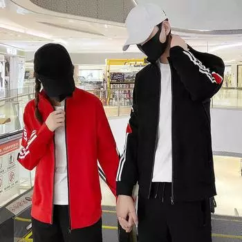 Кардиган-свитшот в стиле ретро со стойкой воротником, мужской, весенне-осенний, мужская осенняя куртка, модный топ, с длинными рукавами, бейсбольная одежда M