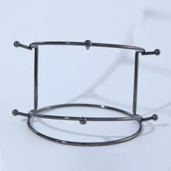 Stand Hair Accessories Organizer for Women and Girls Storage Rack Shop Shopping Centers black 2 tier