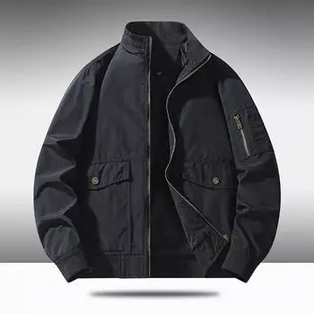 Stand-up Collar Jacket Men s Autumn New Light Business Jacket Men s Casual and Versatile Handsome L