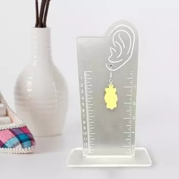 Подставка с шкалой в сантиметрах и дюймах, матовый акрил, ювелирный магазин, реквизит для фото, идеальный размер дисплея