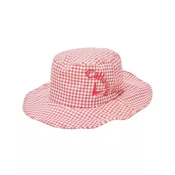 Standard Product Rain Hat FR [Callaway] Women s GINGHAM/Golf 23SS_1100_Red