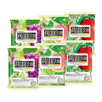 [Стандарт] mannan life Konjac field 3 типа со вкусом винограда, белого персика, яблока (25 г х 12 шт.) По 2 сумки Всего 72 шт.