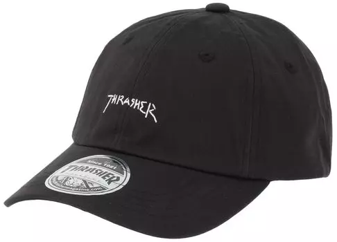 Стандартная кепка GONZ LOGO черная [Thrasher] детская (Размер регулируется) [K-THR-C04K / CAP] Шляпа, чёрный
