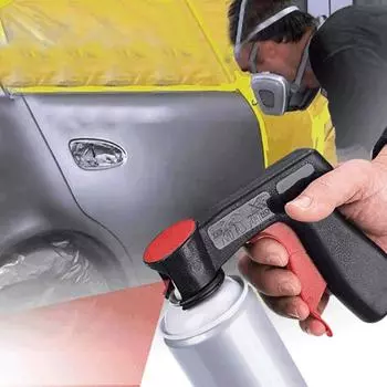 Стандартная пистолетная рукоятка для аэрозольных баллончиков. Держатель для баллончиков. Держатель для лаковых коробок. Пистолеты для аэрозольных баллончиков. Пистолетная рукоятка. Спусковые крючки.