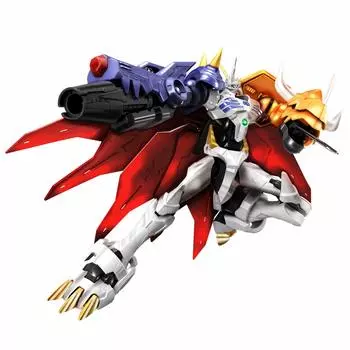 Стандартная пластиковая модель Digimon Adventure Omegamon Figure-rise (УСИЛЕННЫЙ) Цветовая кодировка