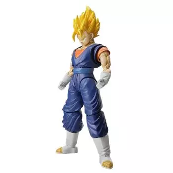 Стандартная пластиковая модель Dragon Ball Super Saiyan Vegito. Цветовая маркировка роста фигурки.