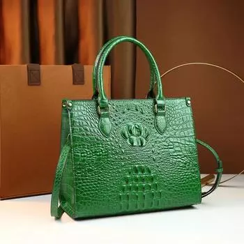 Стандартная сумка через плечо из крокодиловой кожи, сумка через плечо с большой вместимостью, женская сумка, повседневная дорожная сумка, новая мода