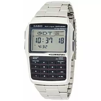 Стандартные цифровые часы CASIO DBC32D-1A с калькулятором Silver NEW из Японии