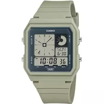 Стандартные цифровые часы CASIO с аналоговым дисплеем, унисекс, светло-зеленый мох, модель Overseas [Casio] LF-20W-3A [Товар]
