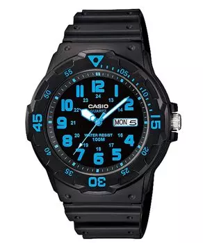 СТАНДАРТНЫЕ кварцевые часы Black x Blue Overseas Model [Casio] MRW-200H-2BV мужские [Товар]