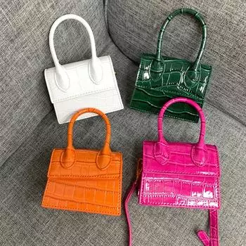 Стандартные сумки через плечо из крокодиловой кожи для женщин, маленькие женские сумки, мини-дизайнерская сумка