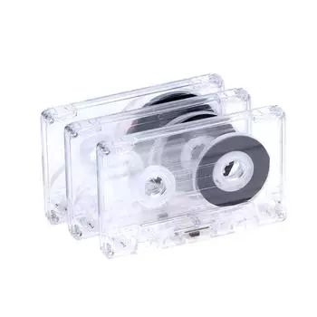 Стандартный кассетный цветной пустой магнитофон с магнитной аудиолентой на 45/60/90 минут, прозрачный ящик для хранения речи, музыки 45 minutes