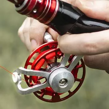 Стандартный/облегченный стиль. Улучшает общую прочность. Удобное колесо для зимней рыбалки. Рыболовное оборудование. A золотистый