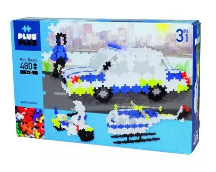 Стандартный полицейский конструктор Plus-Plus 3-в-1