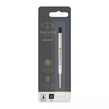 Стандартный стержень для шариковой ручки PARKER, черный, 1 шт., черный, B Bold, стержень для шариковой ручки, оригинальный импортный продукт 1950366, 1,2 мм, на масляной основе чёрный