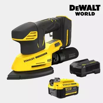 Stanley 20V MAX Charging Detailing Sander Зарядное устройство для аккумулятора в комплекте SCS221