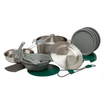 Stanley Adventure Full Kitchen Base Camp 11 предметов Camp Cook Set Складной блок из нержавеющей стали 3,5 л
