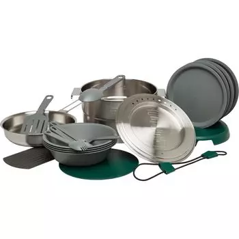STANLEY Base Camp Cook Set Серебряный набор для приготовления пищи на открытом воздухе для 4 человек Гарантия Японский 02479-004 (Подлинный продукт)