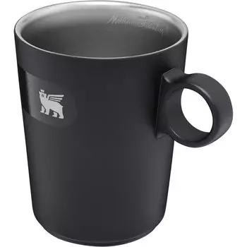 STANLEY Cafe Latte Cup 313 мл Матовая черная прочная кружка для кофе Премиум-класса в подарок Можно мыть в посудомоечной машине Гарантия Японская термальная/холодная (Подлинный продукт)