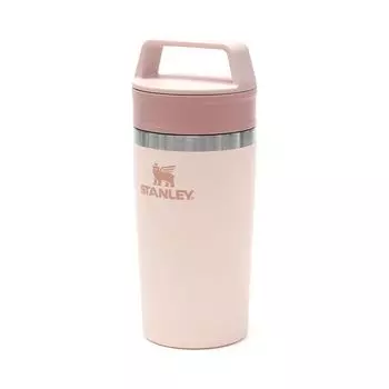 STANLEY Cafe to Go термокружка с крышкой 350 мл из нержавеющей стали термос для воды бутылка стакан для кофе в офисе на открытом воздухе розовый кварц 0,35 л розовый кварц