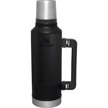 STANLEY Classic Vacuum Bottle Black Water Bottle Stainless Steel Bottle Recycled Stainless Steel Water Bottle Gift Dishwasher Safe Japanese 1.9L 2.0