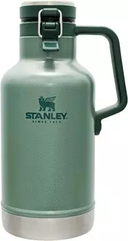 Stanley Classic Vacuum Growler Green Ice Container для газированных напитков, пива, холодного хранения, кемпинга, можно мыть в посудомоечной машине, гарантия, японский, 1,9 л 01941-076 зелёный