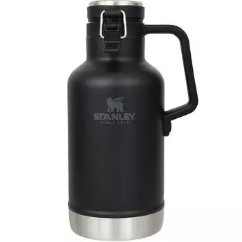 STANLEY Classic Vacuum Growler Matte Black Ice Container Carbonated Beverage Beer Cold Storage Camping Dishwasher Safe Warranty Japanese 1.9L (Genuine