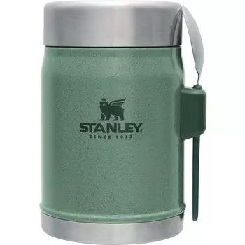 STANLEY Classic вакуумная банка для еды зеленая переработанная нержавеющая сталь банка для ланча банка для супа коробка для бэнто можно мыть в посудомоечной машине гарантия японский 0,41 л термо/холод