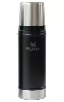 STANLEY Classic вакуумная бутылка матовая черная бутылка для воды термоизоляционная бутылка из нержавеющей стали бутылка для воды подарочная можно мыть в посудомоечной машине японский 0.47л