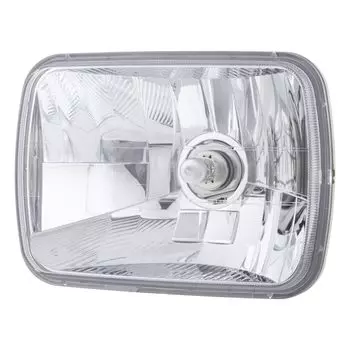 Stanley Electric Automotive Headlamp Racing Hyper Halogen Square Clear 1pc FH05 (STANLEY) Multi-Reflector 2-lamp 135/125W