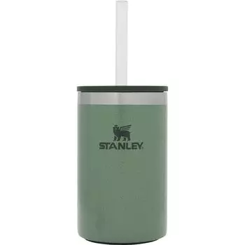 STANLEY Everyday Can Cooler Cup Green Vacuum Thermal Thermal Electro с трубочкой 350 мл Банка из нержавеющей стали для кофе и пива Спорт на открытом воздухе