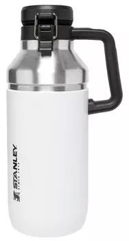 Stanley Go Growler 64oz Stainless Steel Vacuum Insulated Beer Growler Heavy Duty Growler with Stainless Steel Interior 24 Hour Cold Keeps Ice for 4