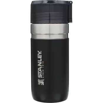 STANLEY Go Vacuum Bottle Matte Black Water Bottle Stainless Steel Bottle Water Bottle Splash Guard Included Gift Outdoor Dishwasher Safe Warranty