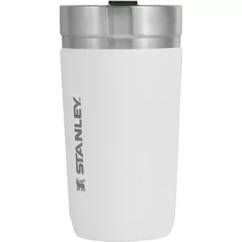 STANLEY Go Vacuum Tumbler White with Lid Vacuum Insulated Tumbler Stainless Steel Coffee Thermal Insulation Dishwasher Safe Warranty Japanese 0.47L белый