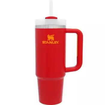 STANLEY H2.0 вакуумный гаситель 0,88 л чили холодная бутылка для воды с прочной соломкой для летней посудомоечной машины на открытом воздухе