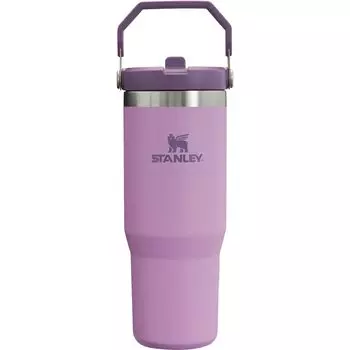STANLEY Ice Flow Flip Straw Lilac Vacuum Tumbler Water Bottle Cold Insulated Stainless Steel Bottle Water Bottle Sports Outdoor Warranty Genuine 0.88L лиловый