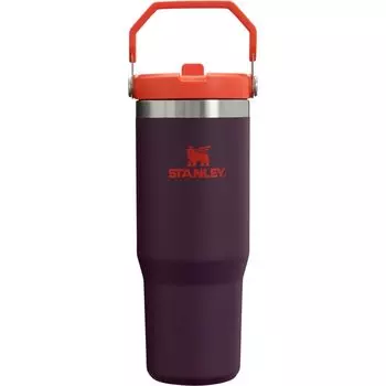 STANLEY Ice Flow Flip Straw Plum Vacuum Tumbler Water Bottle Cold Insulated Stainless Steel Bottle Water Bottle Sports Outdoor Warranty Genuine 0.88L