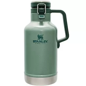 STANLEY Классический вакуумный контейнер для льда Green Growler, газированные напитки, пиво, холодное хранение, кемпинг, можно мыть в посудомоечной машине, гарантия, японский, 1,9 л 01941-076 зелёный