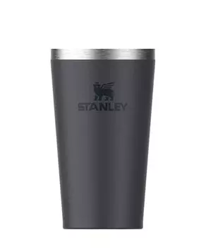 STANLEY Stacking Vacuum Pint Stainless Steel Tumbler 470ml Cup Cold Insulation Water Bottle Outdoor Black 0.47L 10-02282 2.0