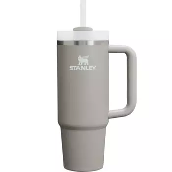 STANLEY Vacuum Quencher Ash Gray Cold Retention Sturdy Straw Water Bottle Summer Outdoor Dishwasher Safe Warranty Japanese H2.0 0.88L (Genuine